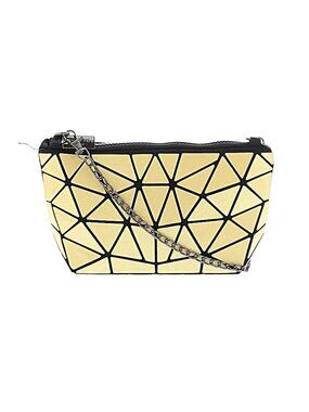 Emilio Pepe Italy Slanted Triangle Convertible Clutch In Yellow - EUC